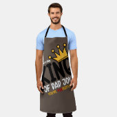 Personaliseer King of Dad grappen Schort (Gedragen)