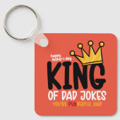 Personaliseer King of Dad grappen Sleutelhanger (Voorkant)