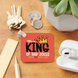 Personaliseer King of Dad grappen Sleutelhanger