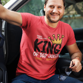 Personaliseer King of Dad grappen T-shirt