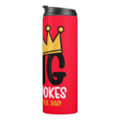 Personaliseer King of Dad grappen Thermosbeker (Geroteerd rechts)