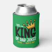 Personaliseer King of Dad Jokes Waterfles Blikjeskoeler (Blikje Voorkant)