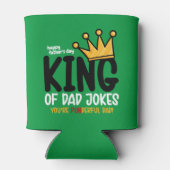 Personaliseer King of Dad Jokes Waterfles Blikjeskoeler (Achterkant)
