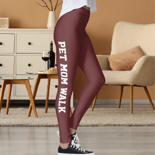 Personaliseer Klasse Moeder van Huisdier Kerstmis Leggings