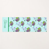 Personaliseer kleurrijke lotusbloemen yogamat (Voorkant (horizontaal))