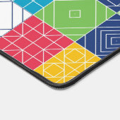 Personaliseer Kleurrijke Patchwork Bureaumat (Hoek)
