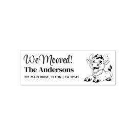 Personaliseer Koe retouradres Zelfinktende Stempel