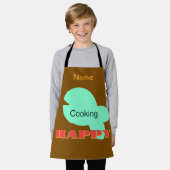 Personaliseer koken Happy Kinder Brown Schort (Gedragen)