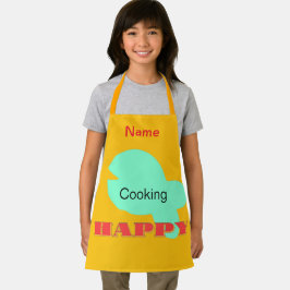 Personaliseer koken Happy Kinder Sunny Yellow Schort