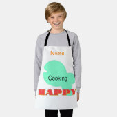 Personaliseer koken Happy Kinder White Schort (Gedragen)