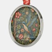 Personaliseer  kolibrie bohemian kunst metalen ornament (Links)