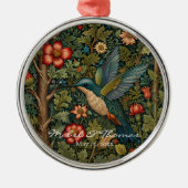 Personaliseer  kolibrie bohemian kunst metalen ornament (Voorkant)