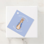 Personaliseer konijn Baby Shower Bedankjes Labels (In situ)