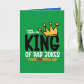 Personaliseer Koning van Vadergrappen Kaart (Voorkant)