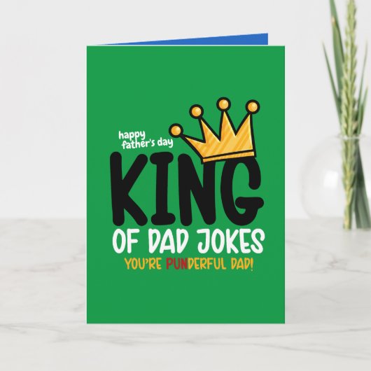 Personaliseer Koning van Vadergrappen Kaart (Voorkant)