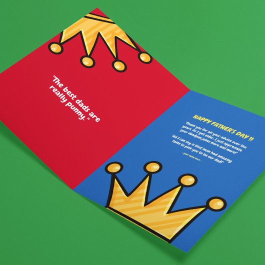 Personaliseer Koning van Vadergrappen Kaart