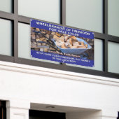 Personaliseer kruiwagen van brandhout te koop rust spandoek (Buitenkant Gebouw)