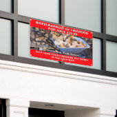 Personaliseer kruiwagen van brandhout te koop rust spandoek (Buitenkant Gebouw)