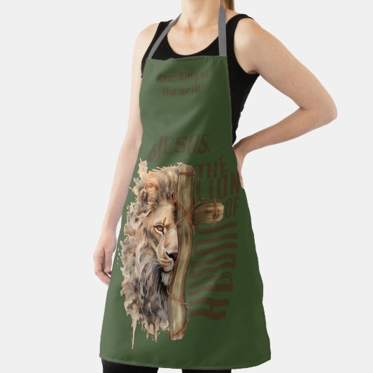 Personaliseer l Schrift l Jesus l Lion, man Schort (Insitu)