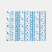 Personaliseer Labrador Guide Hondenverhaal Patroon Fleece Deken (Voorkant (Horizontaal))