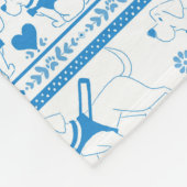 Personaliseer Labrador Guide Hondenverhaal Patroon Fleece Deken (Hoek)