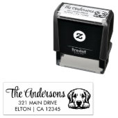 Personaliseer Labrador Zelfinktende Stempel (In situ)