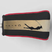Personaliseer Lady Silhouette putter Golf Head Hoe Golfheadcover (Voorkant)