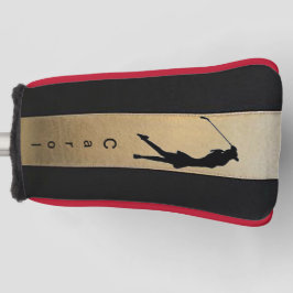 Personaliseer Lady Silhouette putter Golf Head Hoe Golfheadcover