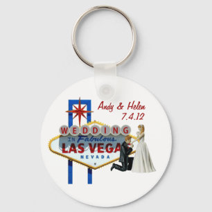 Personaliseer Las Vegas Wedding Keepomwille Sleute Sleutelhanger