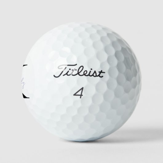 Personaliseer lavendelscript Titleist Pro V1 Golfballen (Logo)