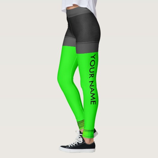 Personaliseer Leggings Neon Green Running Pants (Links)