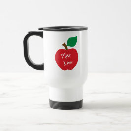 Personaliseer leraar Apple Gift Koffie Tumbler Reisbeker