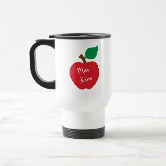 Personaliseer leraar Apple Gift Koffie Tumbler Reisbeker (Links)