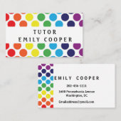 Personaliseer leraar kleuter overdag visitekaartje (Voorkant / Achterkant)