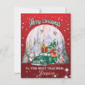 Personaliseer leraar, prettige kerstcadeautjes (Voorkant)