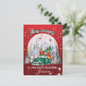 Personaliseer leraar, prettige kerstcadeautjes (Staand voorkant)