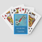 Personaliseer Let's Go Fish Naam Speelkaarten (Achterkant)