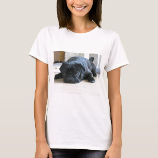 Personaliseer leuke zwarte Pug puppy accessoires n T-shirt