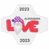 Personaliseer liefdesbrood met rood Paars voetbal (Enkel)