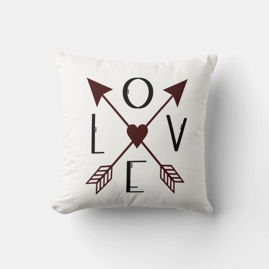 Personaliseer liefdespijlen Weddenschappen Verlovi Kussen (Voorkant)