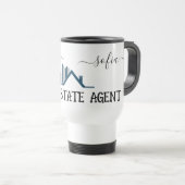 Personaliseer Logo Vastgoedmakelaar Kleine Bedrijv Reisbeker (Voorkant rechts)