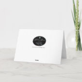 PERSONALISEER LONGHORN STEER SILHOUET FEESTDAGEN KAART (Achterkant)