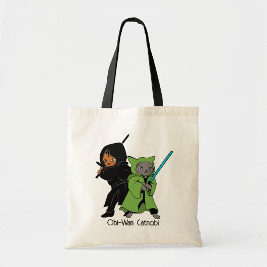 Personaliseer Luke en Catnobi Tote Bag (Voorkant)