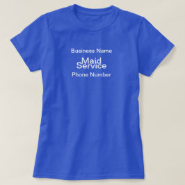 Personaliseer Maid Service Ondernemer T-shirt