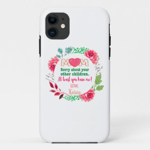 Personaliseer mam sorry over je andere kinderen Case-Mate iPhone case