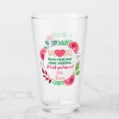 Personaliseer mam sorry over je andere kinderen glas (Achterkant)