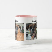 Personaliseer/ Mama Van Een Boxer Schattig Mok (Midden)