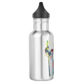 Personaliseer Man hockeyspeler Waterfles (Links)