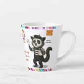Personaliseer: Marcel, mime civetkat Latte Mok (Rechts)