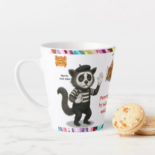 Personaliseer: Marcel, mime civetkat Latte Mok